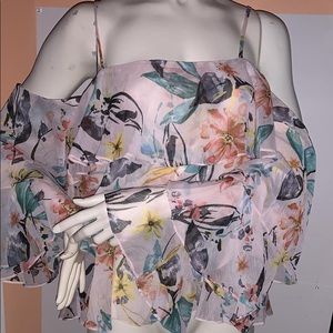 BCBG tiered ruffle top